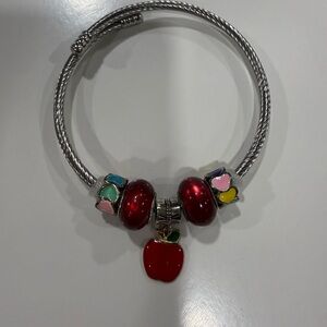 2/$5 Red Apple Charm Bracelet